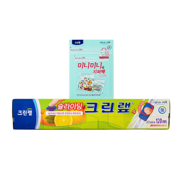 [온라인 전용] 슬라이딩 크린랩 27cm x 120m + 미니미니 지퍼백