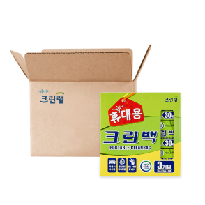 휴대용 크린백 25cm x 35cm 30매(3입) X30개(1BOX)