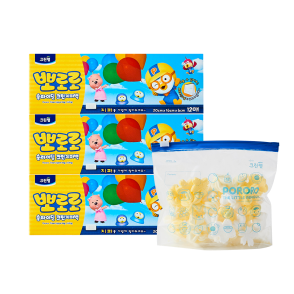 뽀로로 슬라이딩 지퍼백 20cm x 16cm(소) 12매 X3개