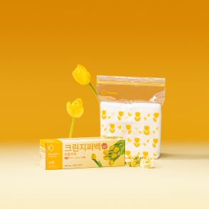 [신제품] Flower 지퍼백 18cm x 20cm(소) 20매