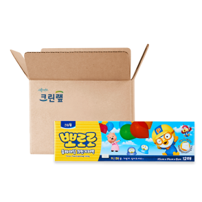 뽀로로 슬라이딩 지퍼백 25cm x 24cm(대) 12매 X24개(1BOX)