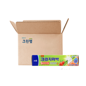 크린 슬라이딩 지퍼백 27cm x 28cm(대) 15매 X 24개(1BOX)
