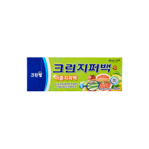 [온라인 전용] 이중 지퍼백 18cm x 20cm(소) 50매