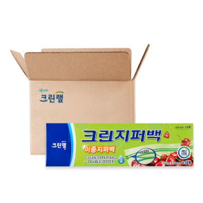 이중 지퍼백 25cm x 30cm(대) 20매 X30개(1BOX)
