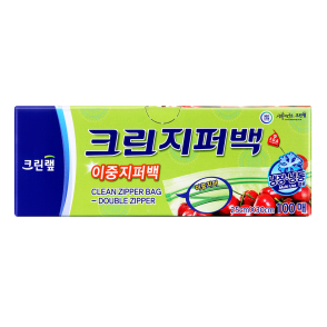 [온라인 전용] 이중 지퍼백 25cmx30cm(대) 100매