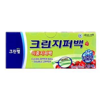 [온라인 전용] 이중 지퍼백 22cmx25cm(중) 120매