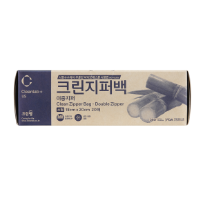 바이오매스 크린지퍼백 18cm x 20cm(소) 20매 