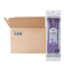 고무장갑 레이스 바이올렛(대) X50개(1BOX)