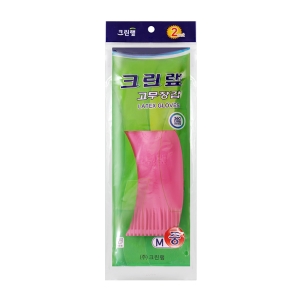 크린랩 고무장갑(중) 2매입