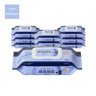 [무료배송] 라프라프 프리미엄 물티슈 캡 (70매) X 10개(1BOX)