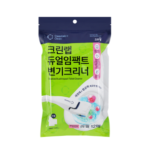 크린랩 듀얼임팩트 변기크리너 리필 12입