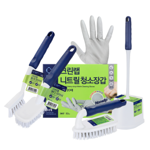 크린랩 욕실청소 필수템 5종묶음(브러쉬 4종+청소장갑)