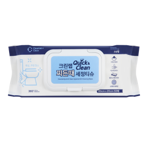 크린랩 퀵앤클린 찌든때 세정티슈(50매)