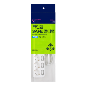 SAFE 멀티탭 개별 6구*1.5M