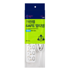 SAFE 멀티탭 개별 6구*3M