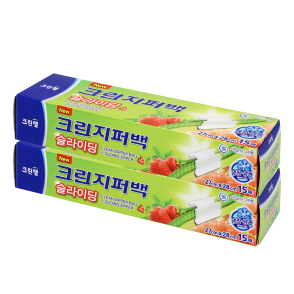 크린 슬라이딩 지퍼백 27cm x 28cm(대) 15매 X2개